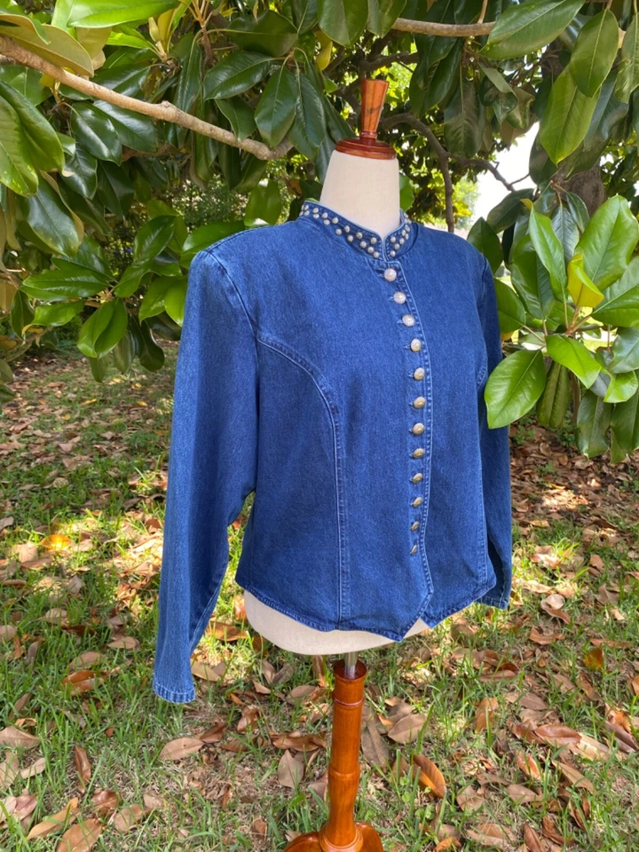 Vintage 80s Denim Western Jacket by Stonebridge  - Image 3 of 4