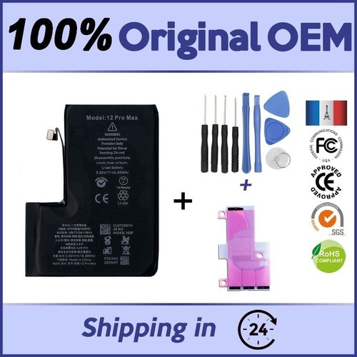 3687mAh IPHONE 12 PRO MAX BATTERY 100% BRAND NEW OEM SUPERIOR CAPACITY +/ TOOLS - 第 1/1 張圖片