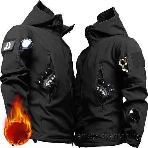 Nuovo set impermeabile per uomo giacca invernale con cappuccio + pantaloni set 2 pezzi - Foto 20 di 42