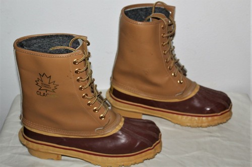 Glacier Genuine Cowhide Leather Wool Lace Up Duck Boot Shoes Men Size 7 Steel Sh - Picture 3 of 9