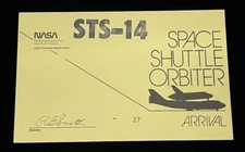 STS-14 SPACE SHUTTLE ORBITER ARRIVAL KENNEDY SPACE CENTER VEHICLE PERMIT NO.27