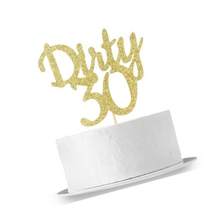 Happy 30th Birthday Party Decorations Supplies Black Glitter Dirty