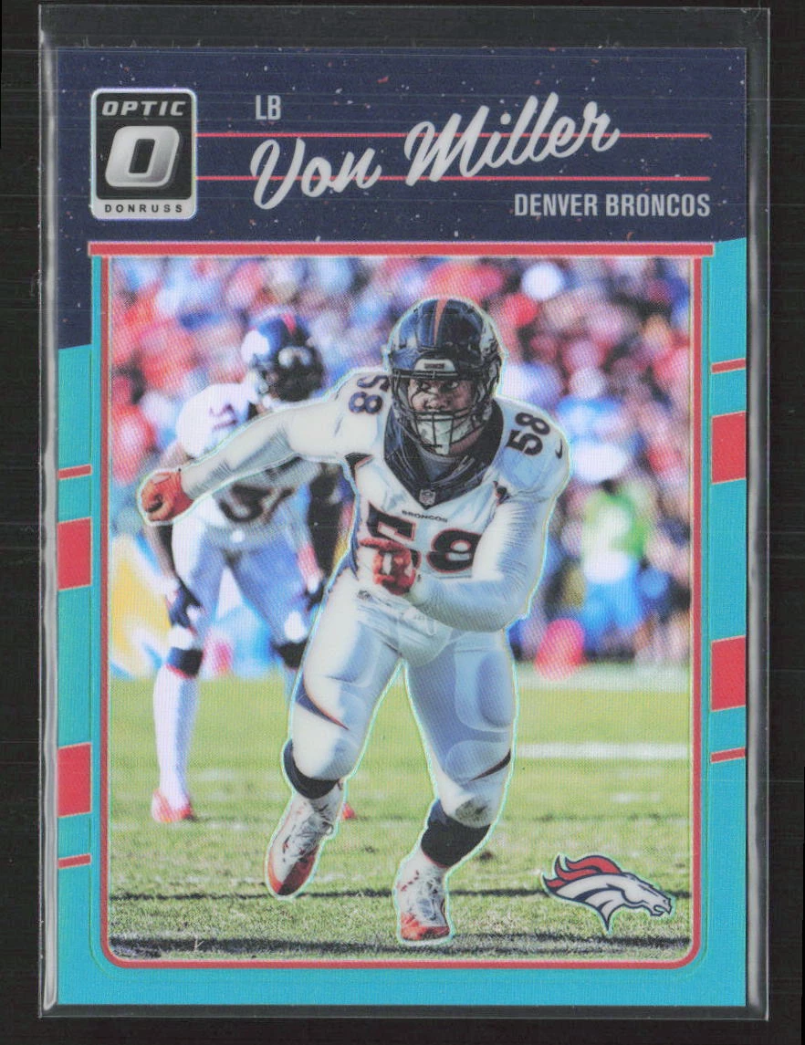 2016 Donruss Optic #32 Von Miller Aqua #/299 Denver Broncos (JB)