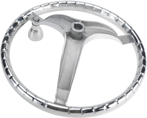 Volante marino para barco de 3 radios de 13-1/2 pulgadas de acero inoxidable con tuerca de 1/2"-20 - Imagen 9 de 20