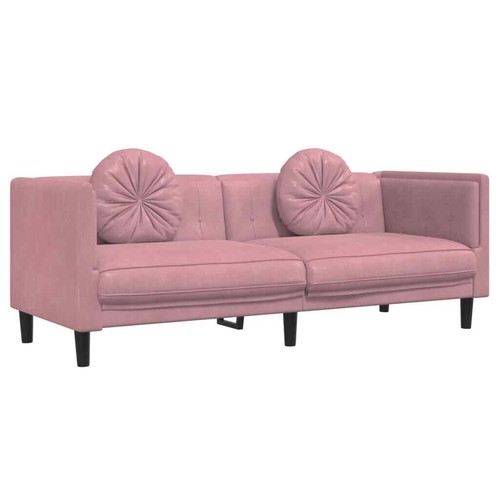 3-tlg. Sofagarnitur mit Samt Schlafsofa mit Schlaffunktion Couchgarnitur Sofa - Bild 68 von 72