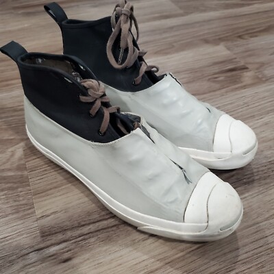Converse JP Wetland Mid Shoes 12 Mens Black Gray Hancock Vulcanised 1st string