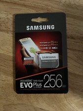Samsung EVO 256GB UHS-I microSDXC U3 Memory Card with Adapter