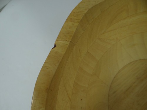 Tuttocasa Large Round Wooden Footed Bowl Salad Fruit Decor Cottage Farmhouse - Picture 7 of 7