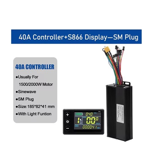 Electric Bicycle 36V/48V/52V 40A Controller+LCD Display for 1500W/2000W Motor - Picture 13 of 20