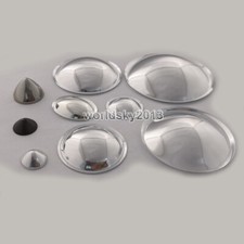 2x Speaker Dome Cone Cover Plastic Bullet Head Dust Cap Woofer Bass Repair Parts