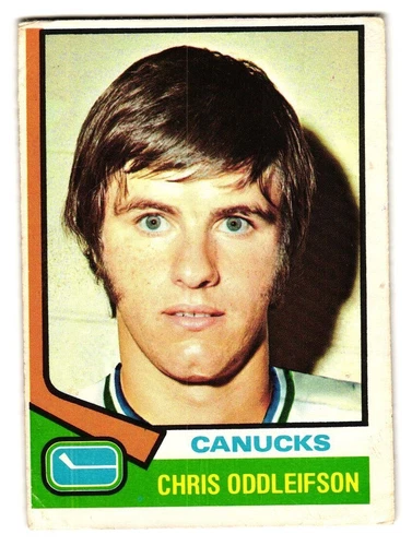 1974-75 O-Pee-Chee #108 Chris Oddleifson Vancouver Canucks RC OPC SKU#VS1106