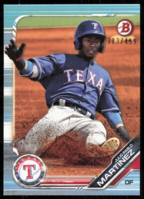 #ad Julio Pablo Martinez 2019 Bowman Draft Sky Blue #383 499 #BD 71 Rangers $1.25