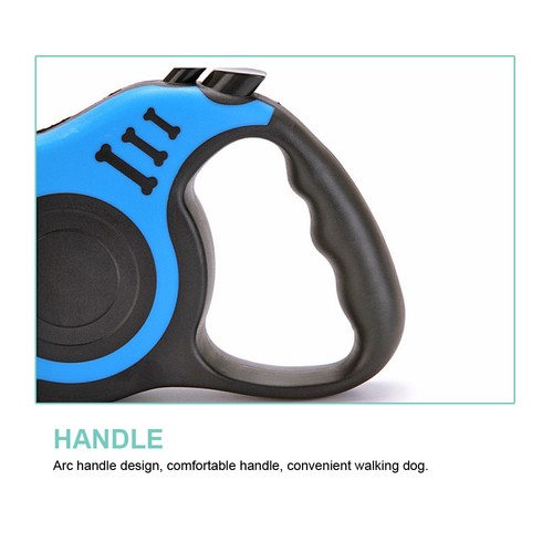 Retractable Dog Lead Tape Extending 25KG Pet Walking Leash Small Medium 3M 5M - Picture 11 of 16