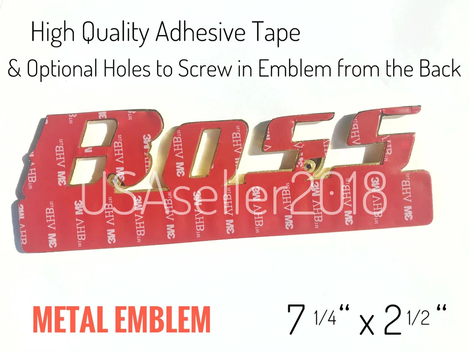 Metal DORADO EDICIÓN BOSS Logo Lado Trasero SUV Coche Barco Camión Emblema Se Adapta a Todos los Coches Foto 4 de 4