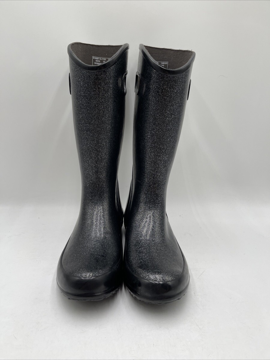 Bogs Women's Rainboot Glitter Boots Black Size 8 | eBay