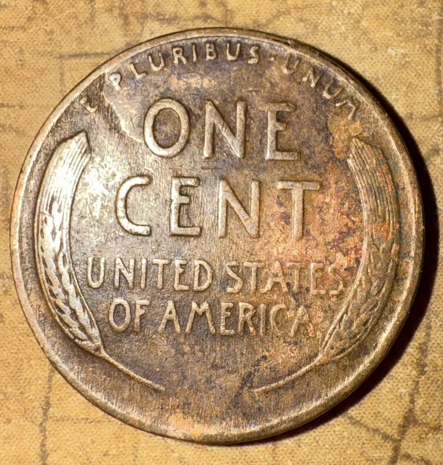 1944 wheat penny no mint mark error - Image 2 of 3
