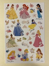 Disney Princess Sticker Sheet Scrapbook Planner Craft Stickers