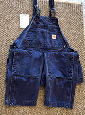 Carhartt FR Duck Bib Overalls Blue Construction Mechanic style  101627 XL