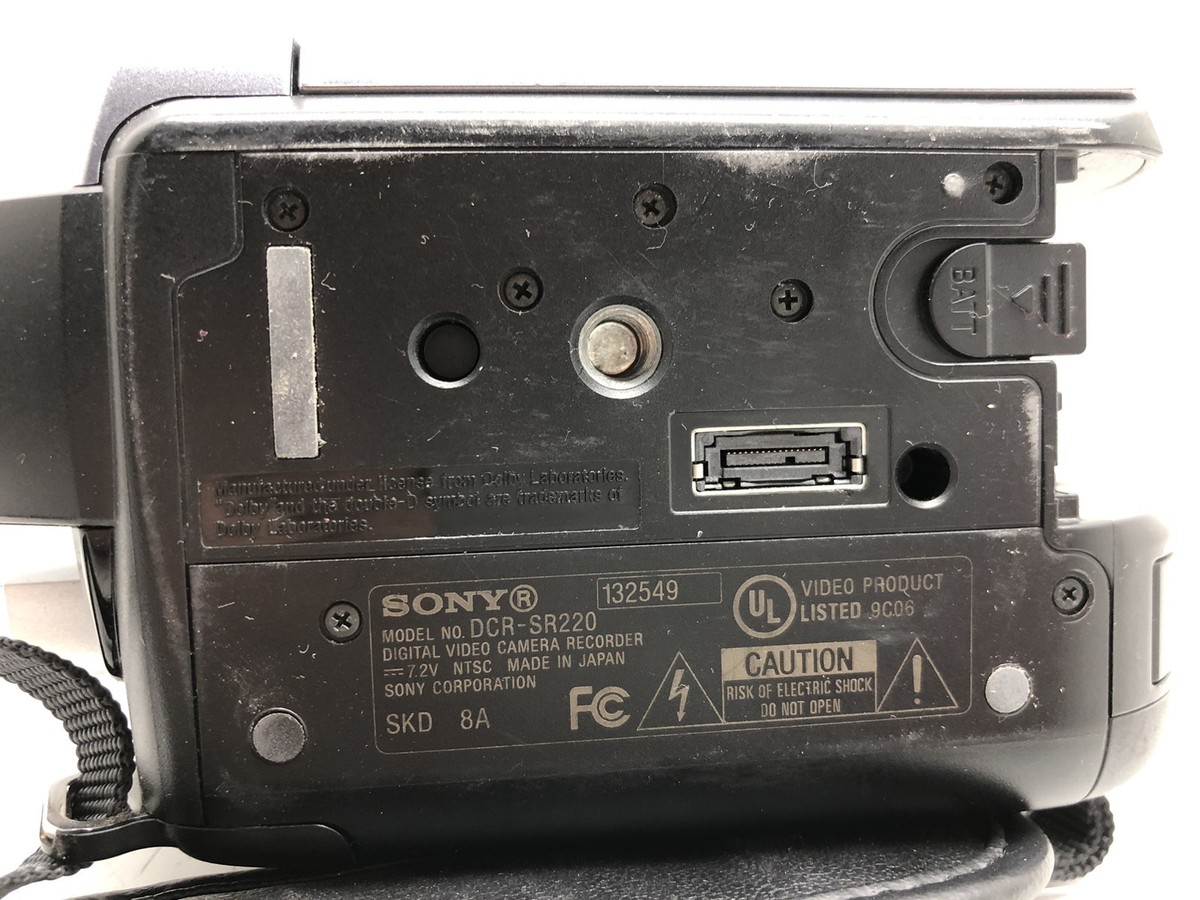 SONY SUPER STEADY SHOT DCR-SR220 HANDYCAM DIGITAL COMPACT