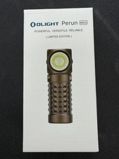 Olight Perun Mini Kit Desert Tan 1000 Lumens Head Lamp BNIB