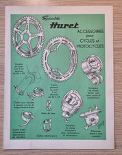 publicité d'époque accessoires spécialités HURET vélo course randonneuse