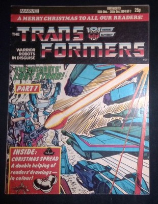 Transformers #7 Copper Age Marvel UK F/VF