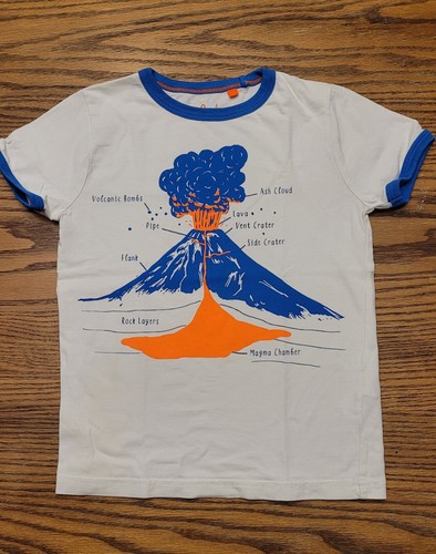 Mini Boden volcano educational t-shirts - size 5-6 and 6-7 . Wear to Hawaii! - Picture 2 of 12