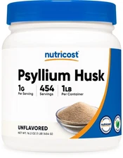 Nutricost Psyllium Husk Ground Powder (1lb) - Gluten Free and Non-GMO