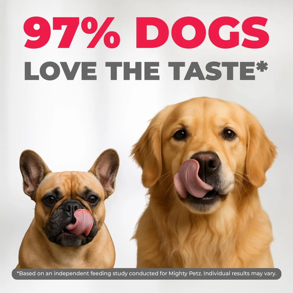 Жевательные средства для снятия аллергии у собак Mighty Petz MAX — снятие зуда с пробиотиками - Изображение 3 из 4