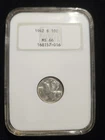 1942 S San Francisco Mercury Dime 10c NGC MS66 Old Fatty Soap Bar Holder