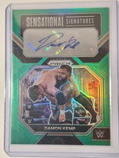 2023 Panini Prizm WWE Damon Kemp Green Auto Sensational Signatures SN-DKP