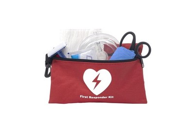 First Responder Kit Holds Necessary Components Use AED Emergency Bag