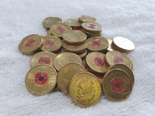 Armistice Day 2018 Red Poppy 100th Anniversary $2 Two Dollar Coin Australia CIRC - Picture 11 of 15