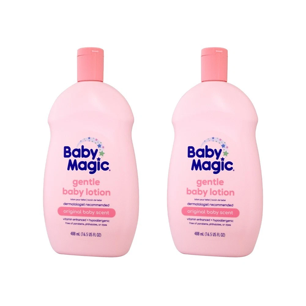 Baby Magic Gentle Baby Lotion Original Baby Scent Hypoallergenic 16.5 Oz 2 Pack
Opens in a new windo
