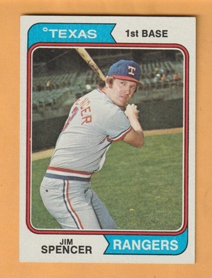 Jim Spencer Texas Rangers 1974 Topps #580 Linthicum Maryland