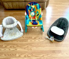 Baby seat Bundle included Bouncy Seat, Activity seat w/ Tray andToy, Feeding