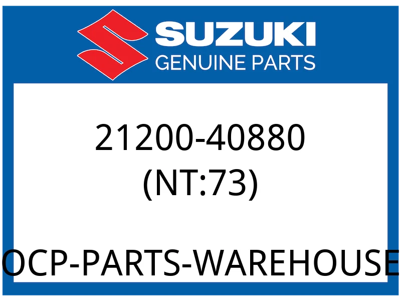 Suzuki OEM Part 21200-40880 GEAR ASSY, PRI DRIVEN (NT:73)