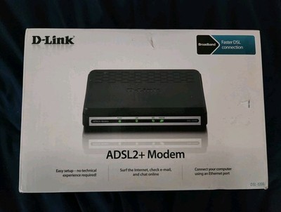 D-Link ADSL2+ Ethernet Modem-DSL-520B Broadband (Fast Shipping) Disc-read