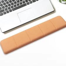 Ergonomic Keyboard Wrist Rest - Keyboard Wrist Cushion with Non-Slip Base, Brown