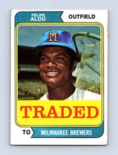 1974 Topps #485T Traded Felipe Alou Milwaukee Brewers VG