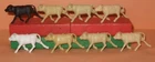 Orig. Old Marx VARIOUS COLORS BAR-M CALVES For Western & Farm Playsets etc