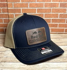 Richardson 112 F1 Red Bull Racing Leatherette Patch Trucker Hat -  Navy/Khaki