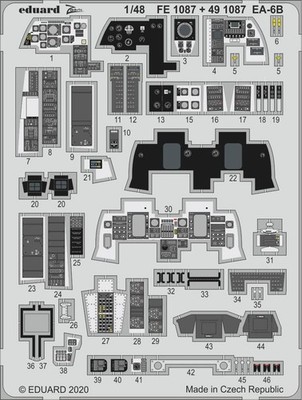 Eduard 1/48 Grumman EA-6B Prowler Cockpit (Kinetic) FE1087