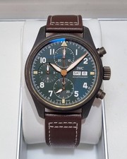 IWC Bronze Spitfire 41mm Green Dial Automatic Chronograph 2020 Papers IW387902
