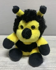 Adventure Planet Bumblebee Plush Stuffed Animal Small Yellow Black Toy Bee Wings