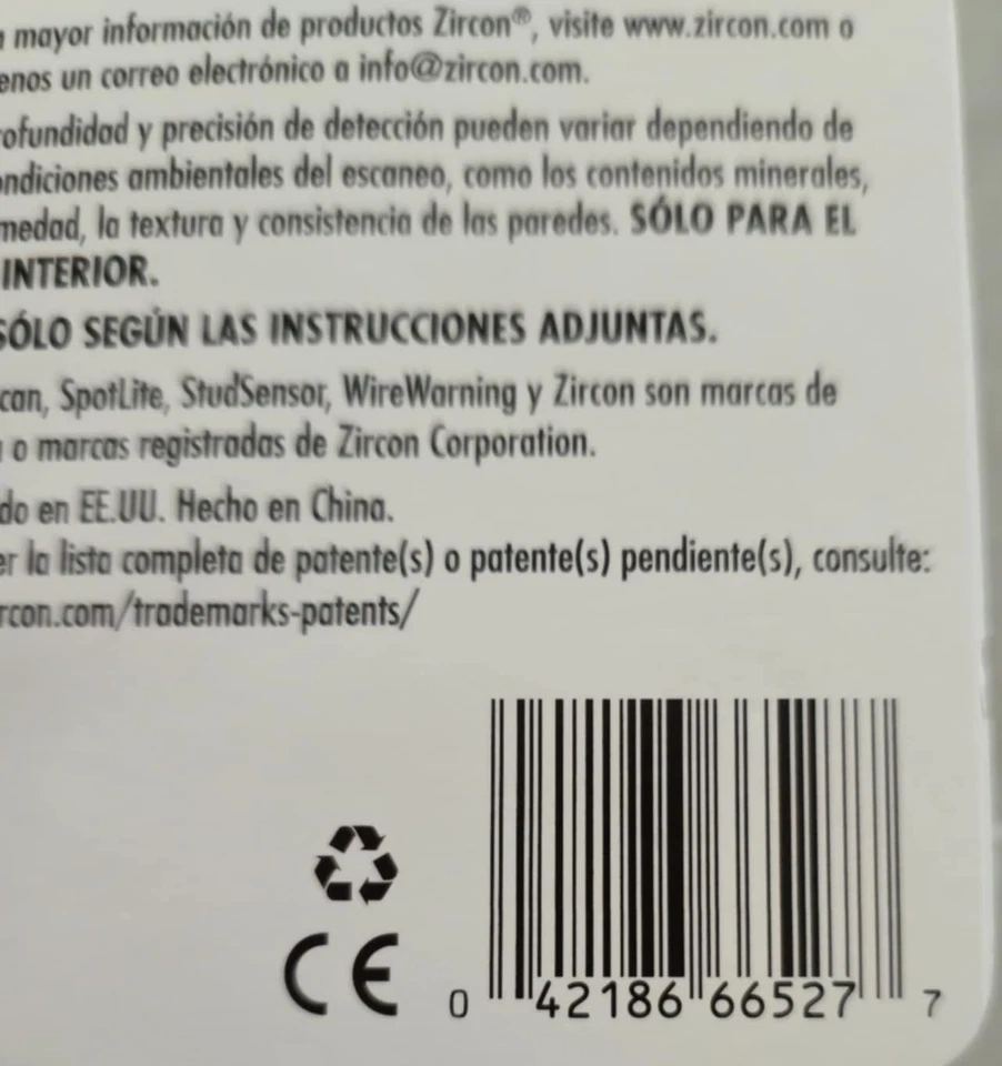 Zircon StudSensor L70 OneStep Stud Finder with Center Detection 2 Modes NEW - Image 3 of 3