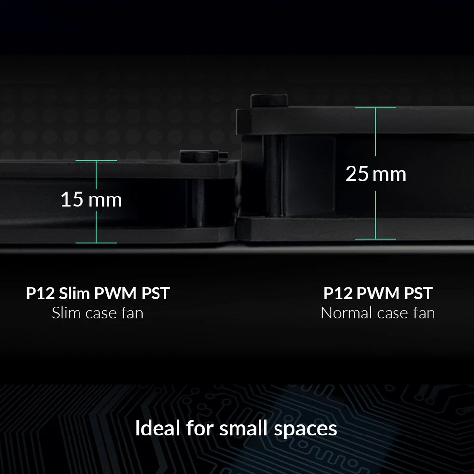 ARCTIC P12 SLIM PWM PST 120 mm Case Fan PWM Sharing Technology PST B-Stock - Image 2 of 4