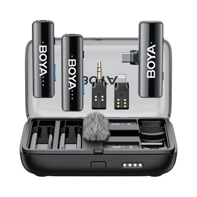 BOYALINK 2 Wireless Lavalier Microphone for iPhone/Camera/Android/PC, 3-in-1 ...