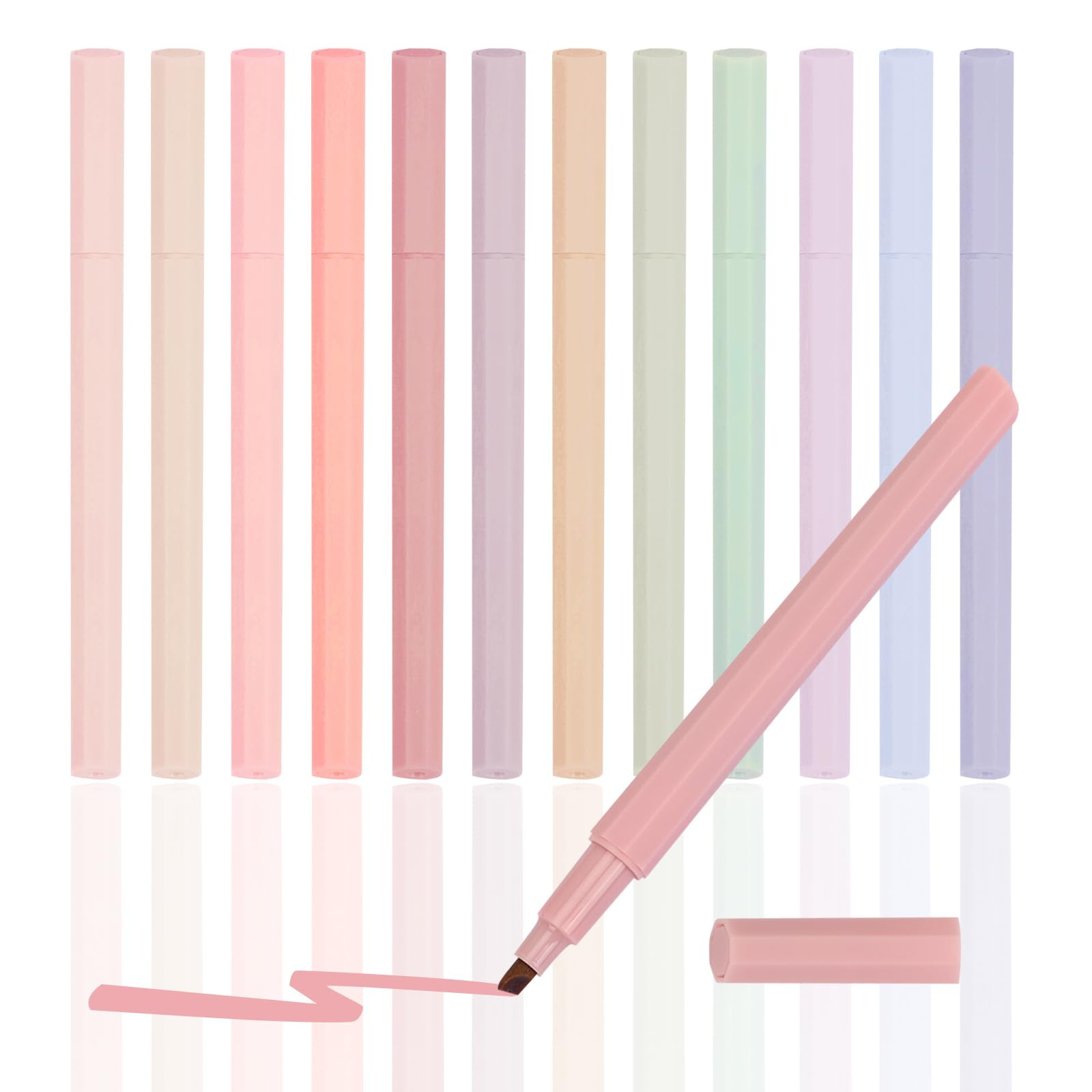 12 Pack Aesthetic Highlighters Muted Pastel Color Cute Bible Highlighters No ...