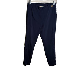 Michael Kors Women's Medium Navy Blue Skinny Trouser Pant Career Office Solid